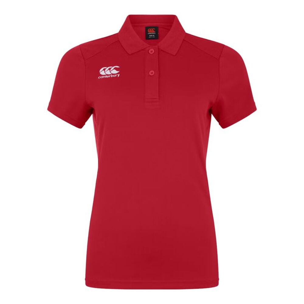 Canterbury Childrens/Kids Club Dry Polo Shirt / Flag Red